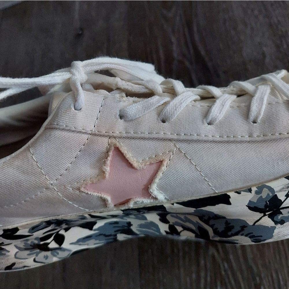 Converse One Star Platform OX Women's Shoes Egret-Storm Pink-Black Size 9 - Picture 10 of 13